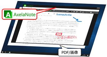 原本保持のPDF注記「AxelaNote（アクセラノート）」